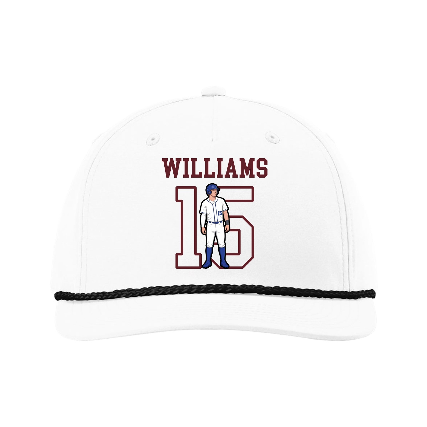Five-Panel Classic Rope Cap — Shirsey in White