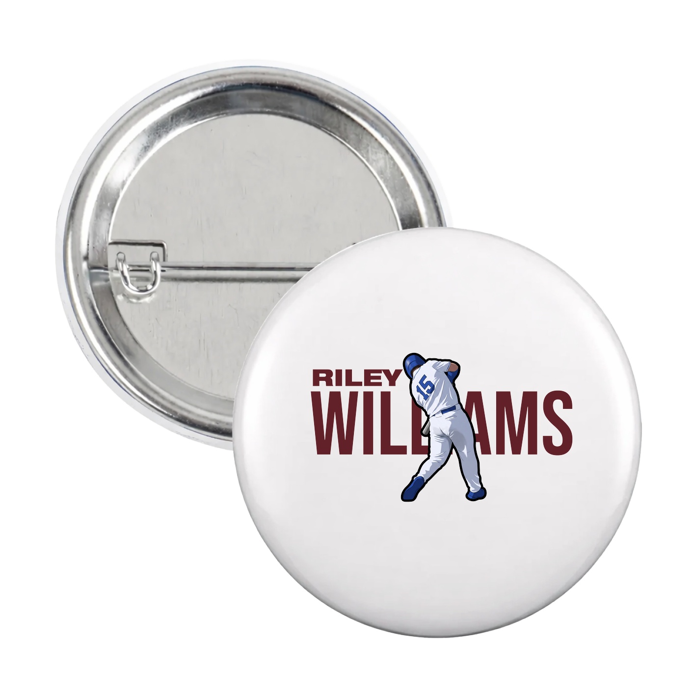 Game Day Button — Player Name in White