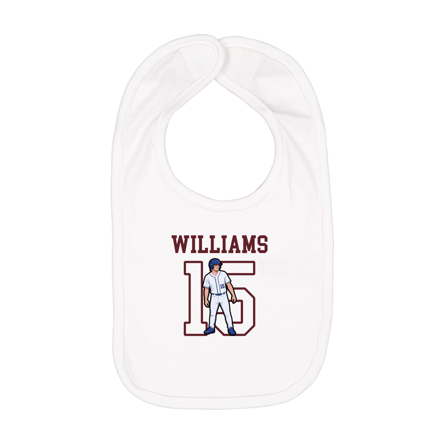 Infant Bib — Shirsey in White
