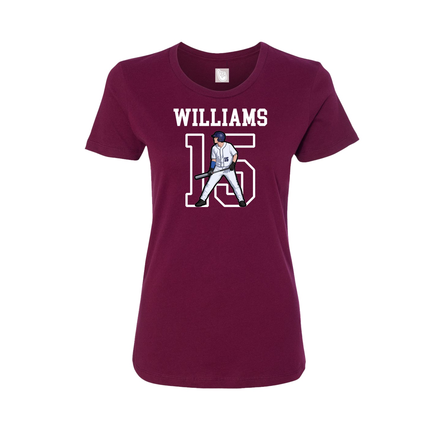 Fitted Women's Tee — Shirsey in Maroon