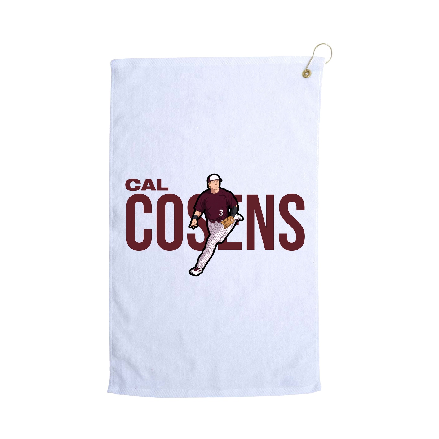 Golf Towel — Player Name in White
