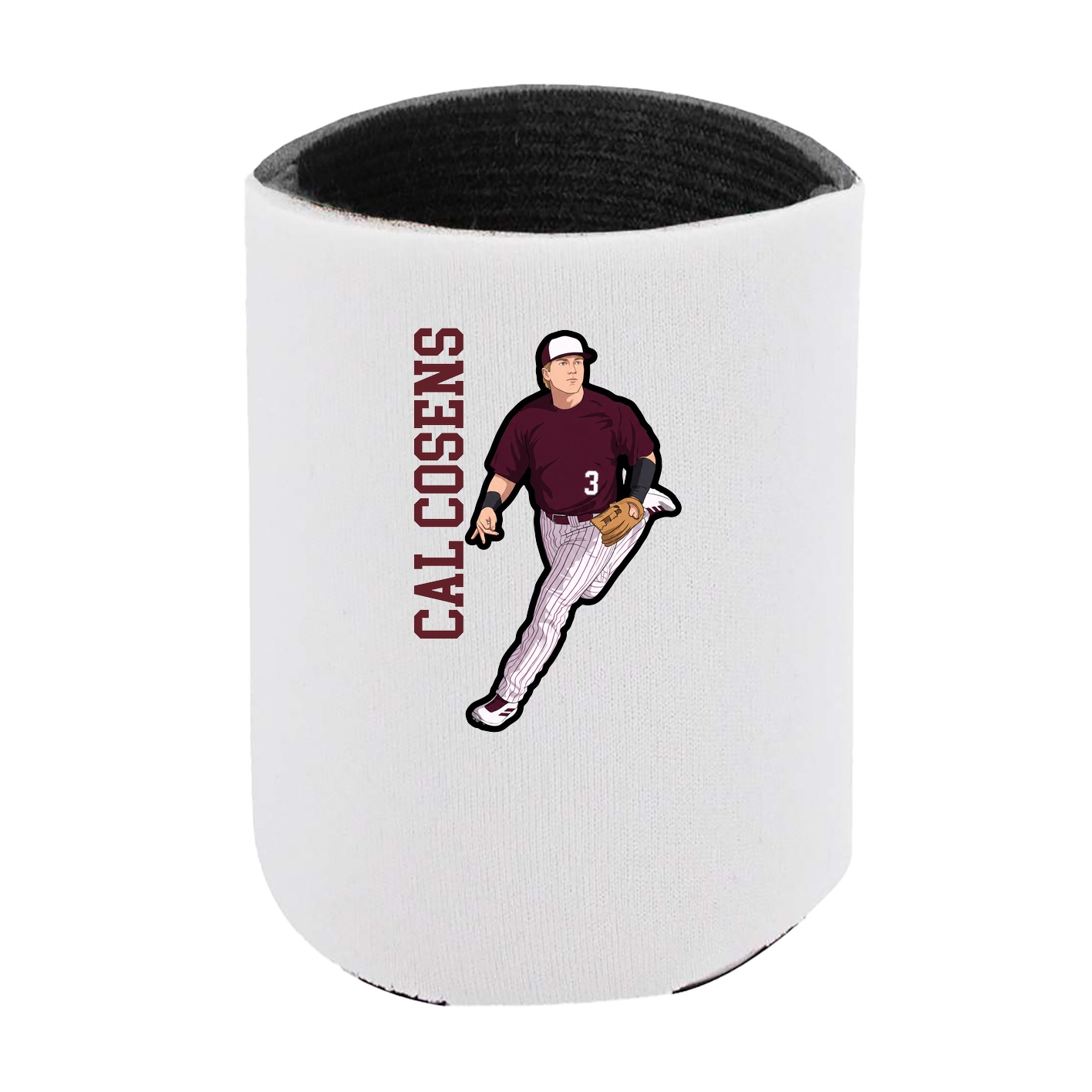 Can Holder — Name Vertical in White