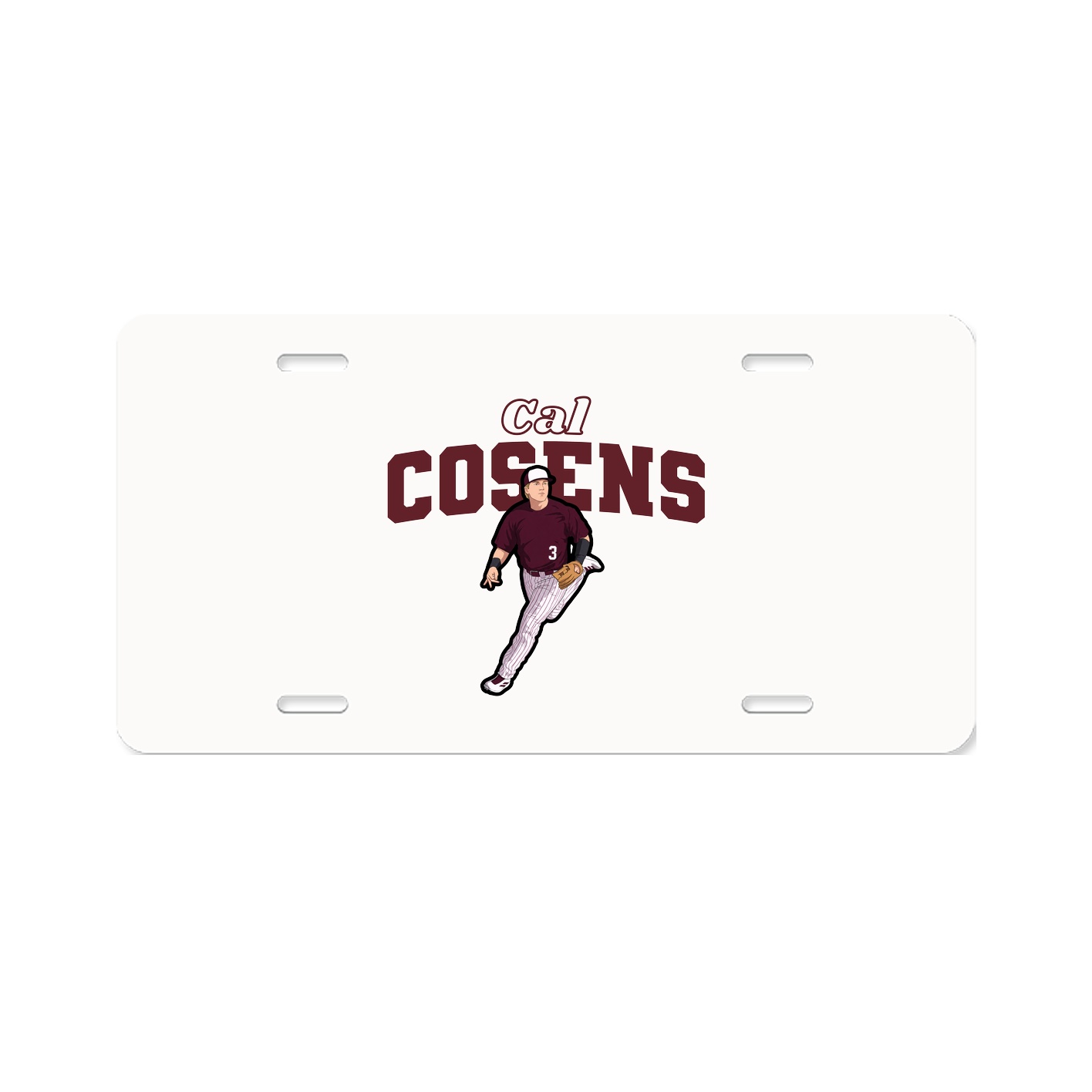 License Plate — Name Arch in Classic