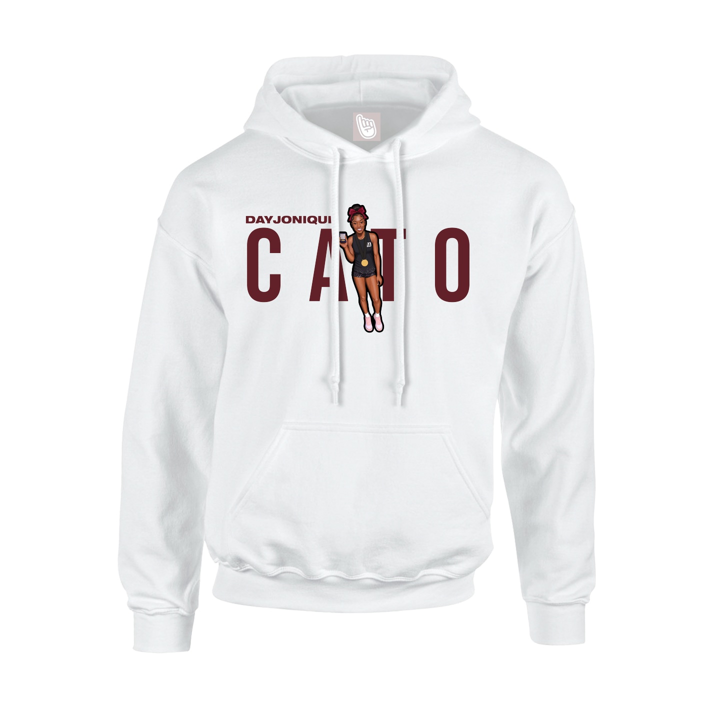 Hoodie — Player Name in White