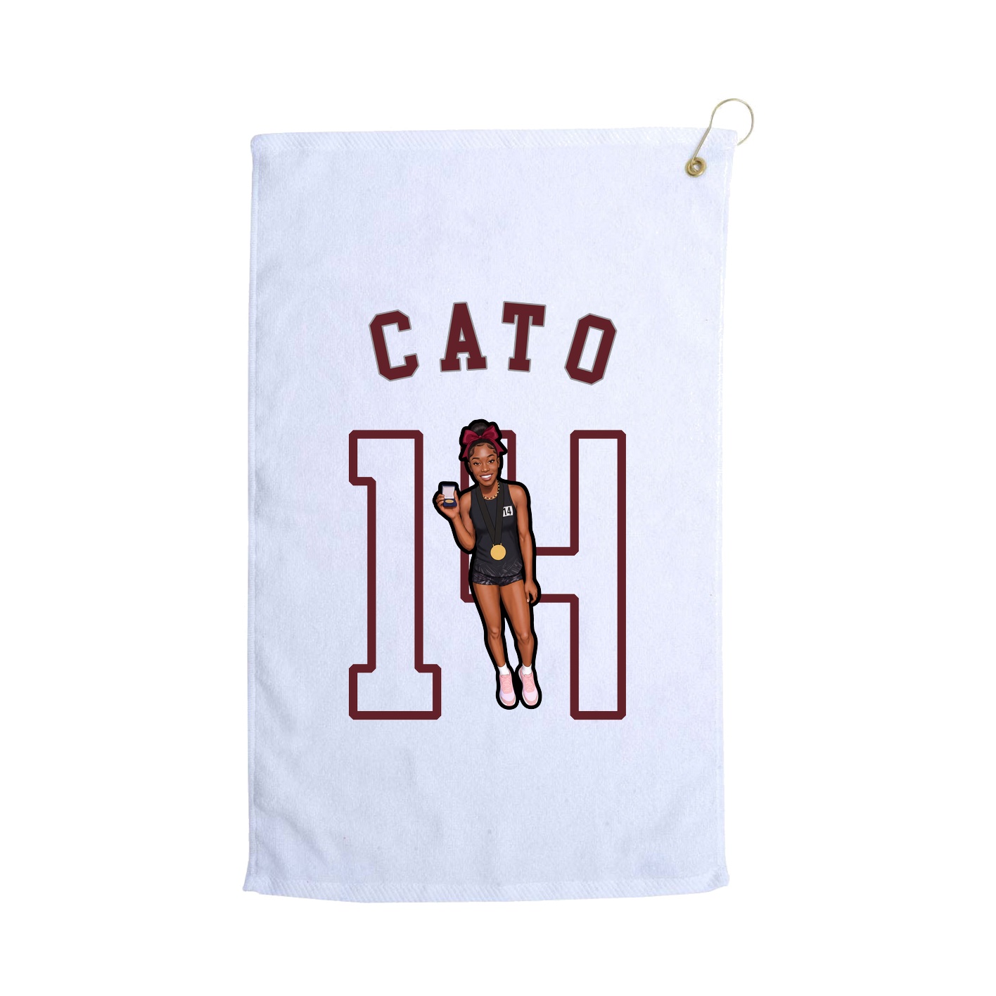 Golf Towel — Shirsey Arch in White