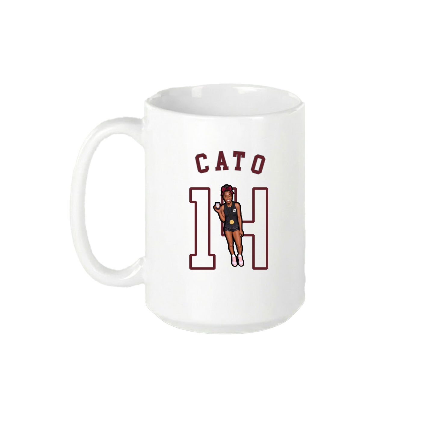 15oz Coffee Mug — Shirsey Arch in White