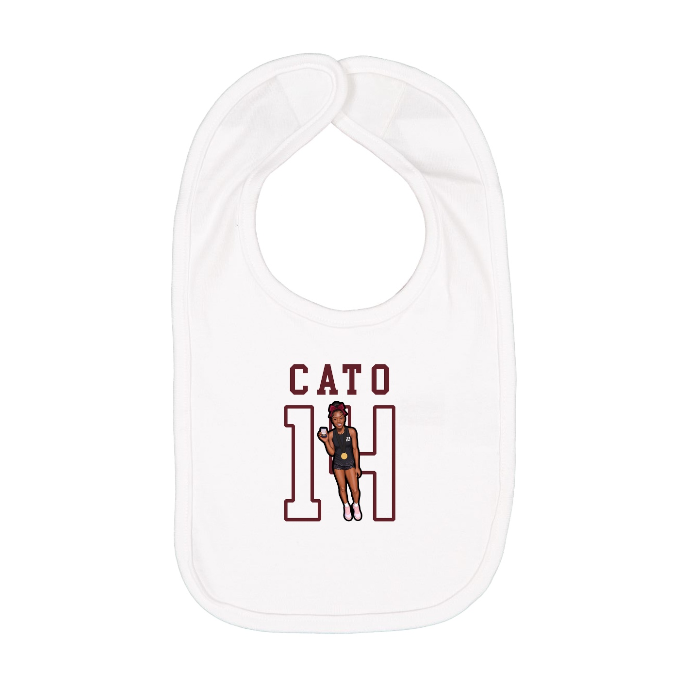 Infant Bib — Shirsey in White