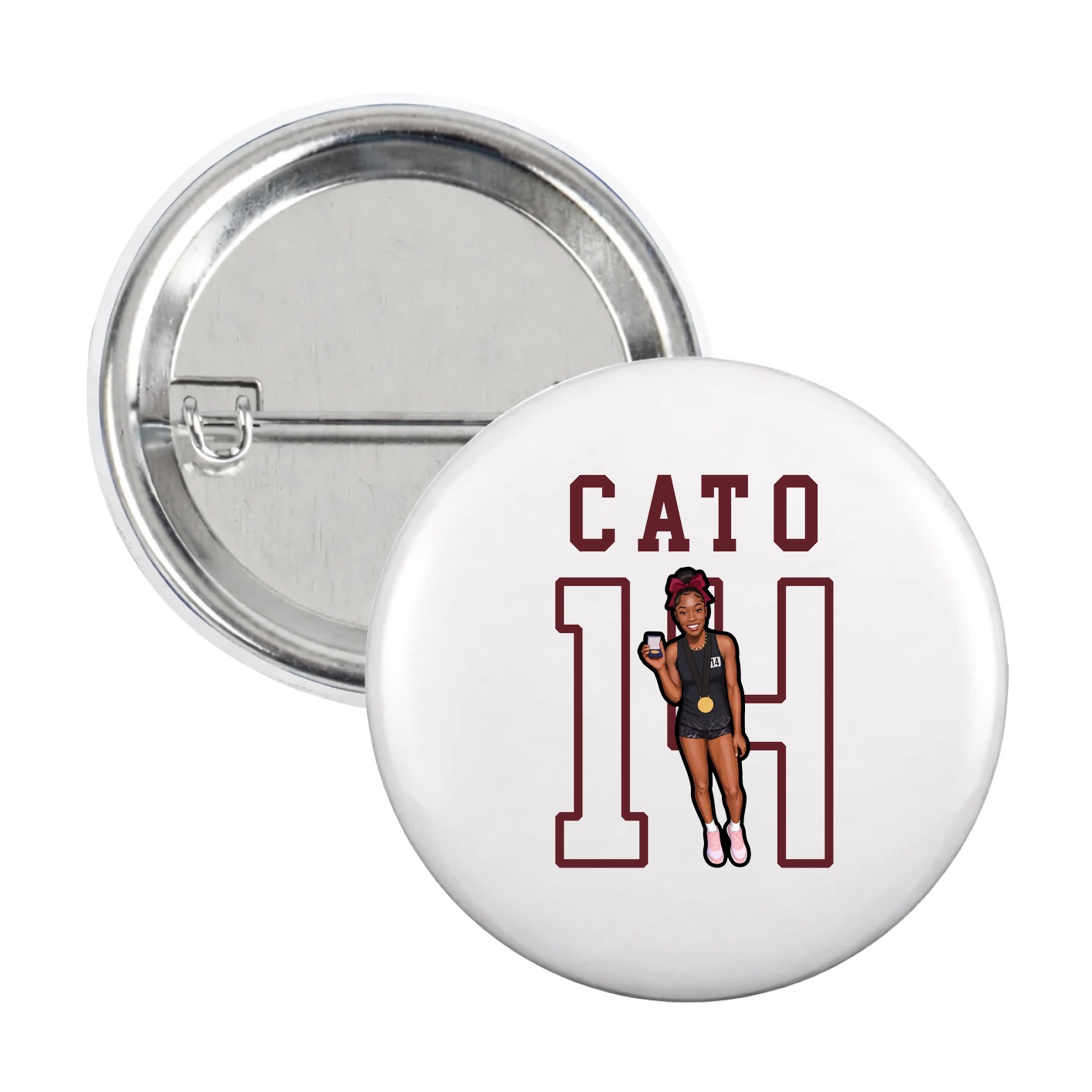 Game Day Button — Shirsey in White