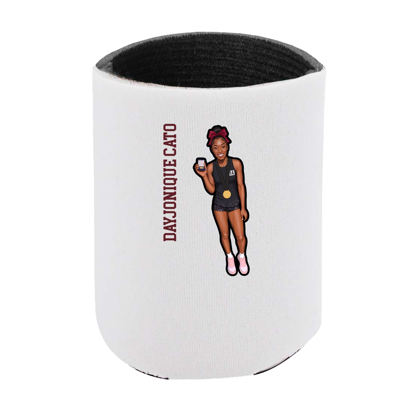 Can Holder — Name Vertical in White