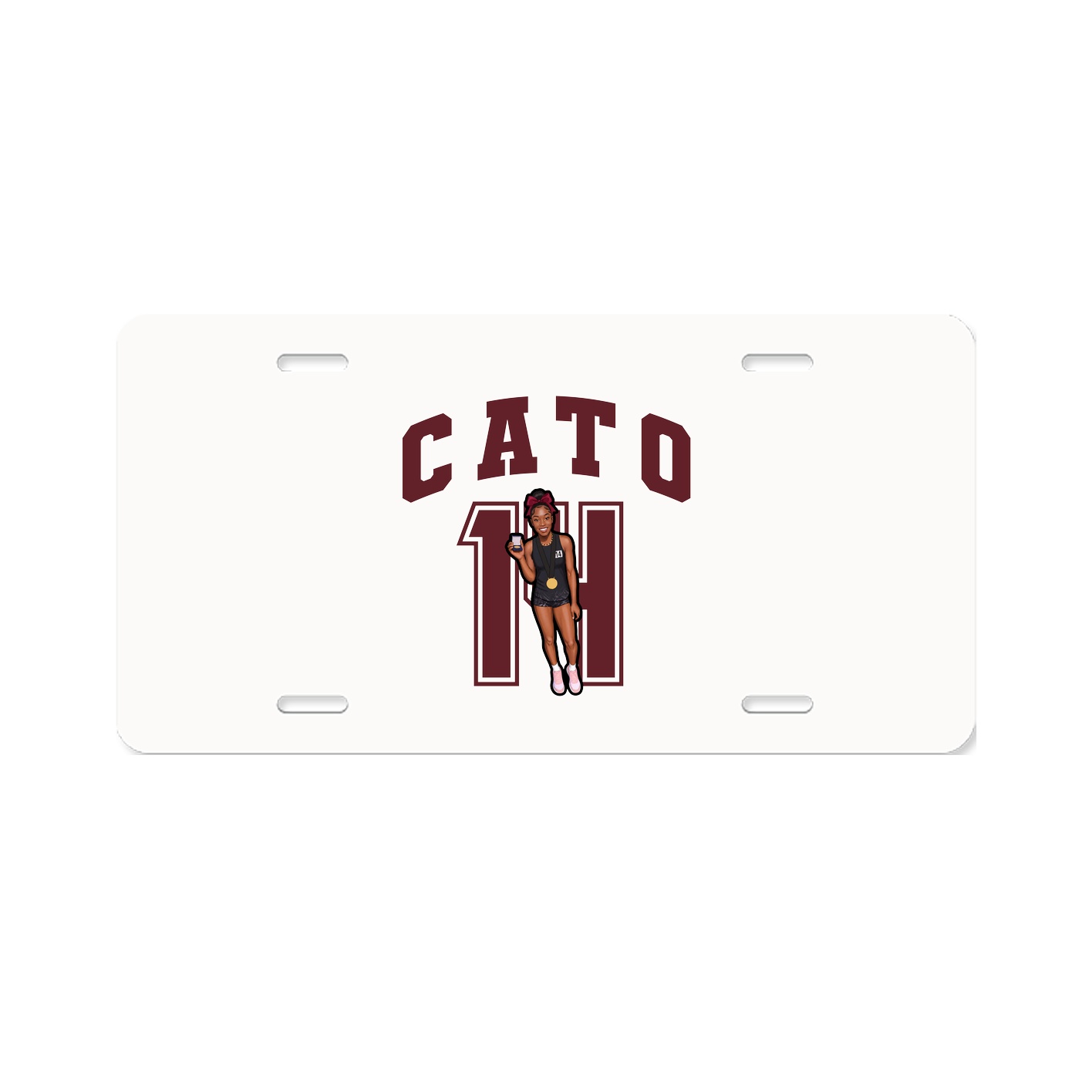 License Plate — Number in Classic