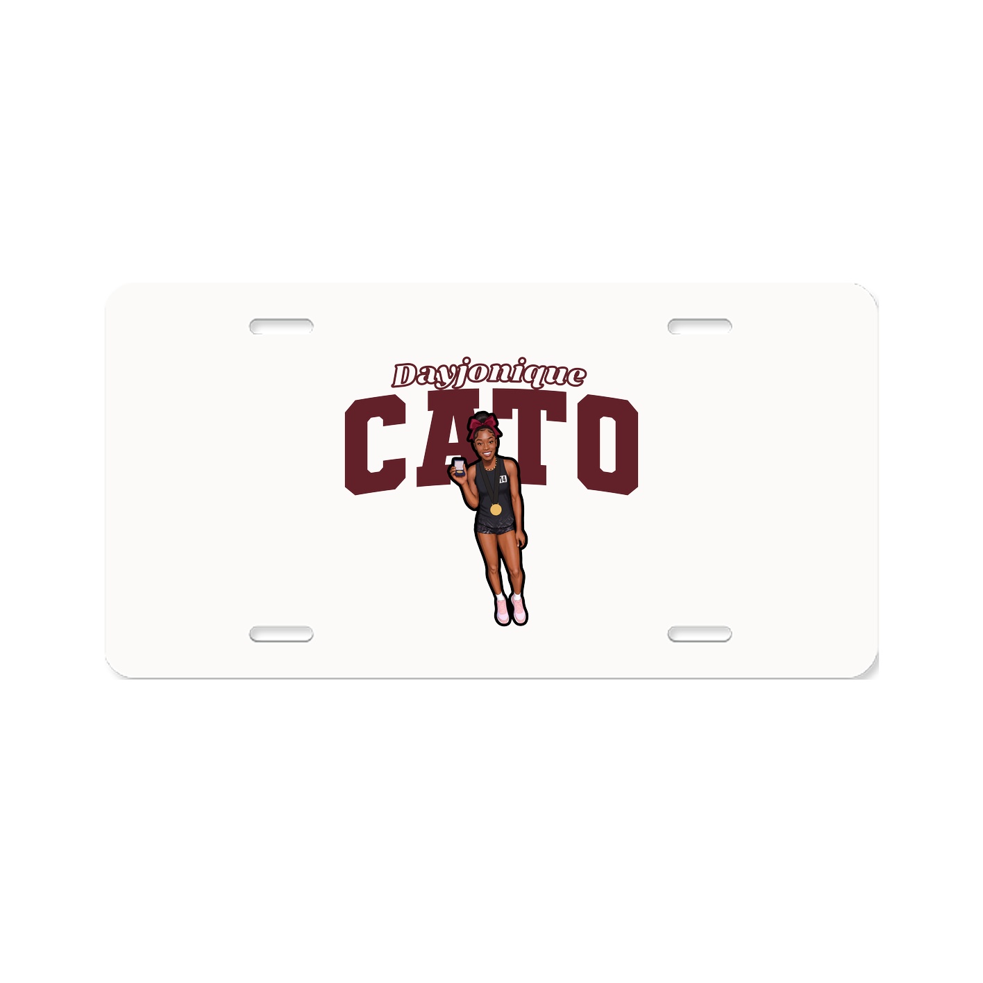 License Plate — Name Arch in Classic