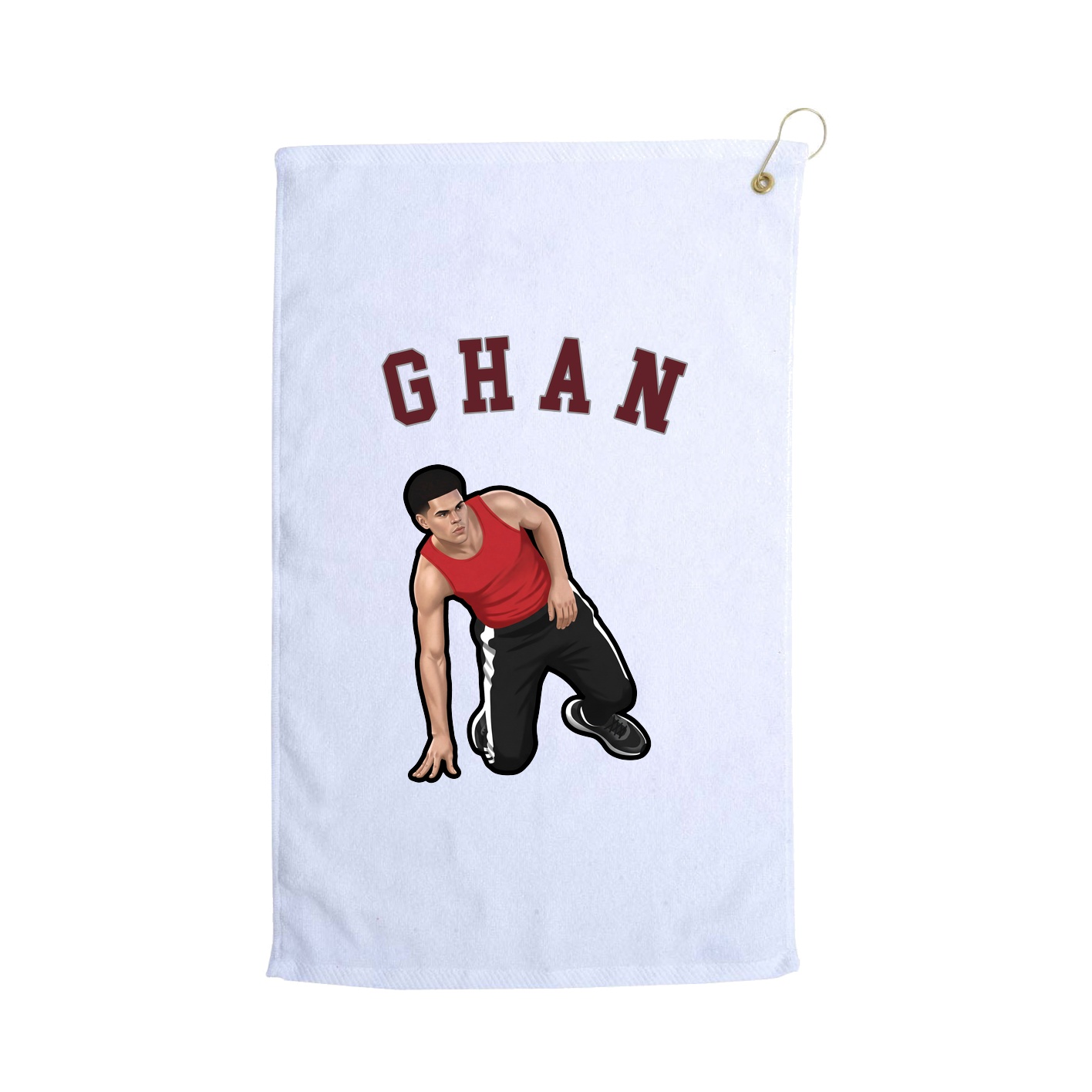 Golf Towel — Shirsey Arch in White