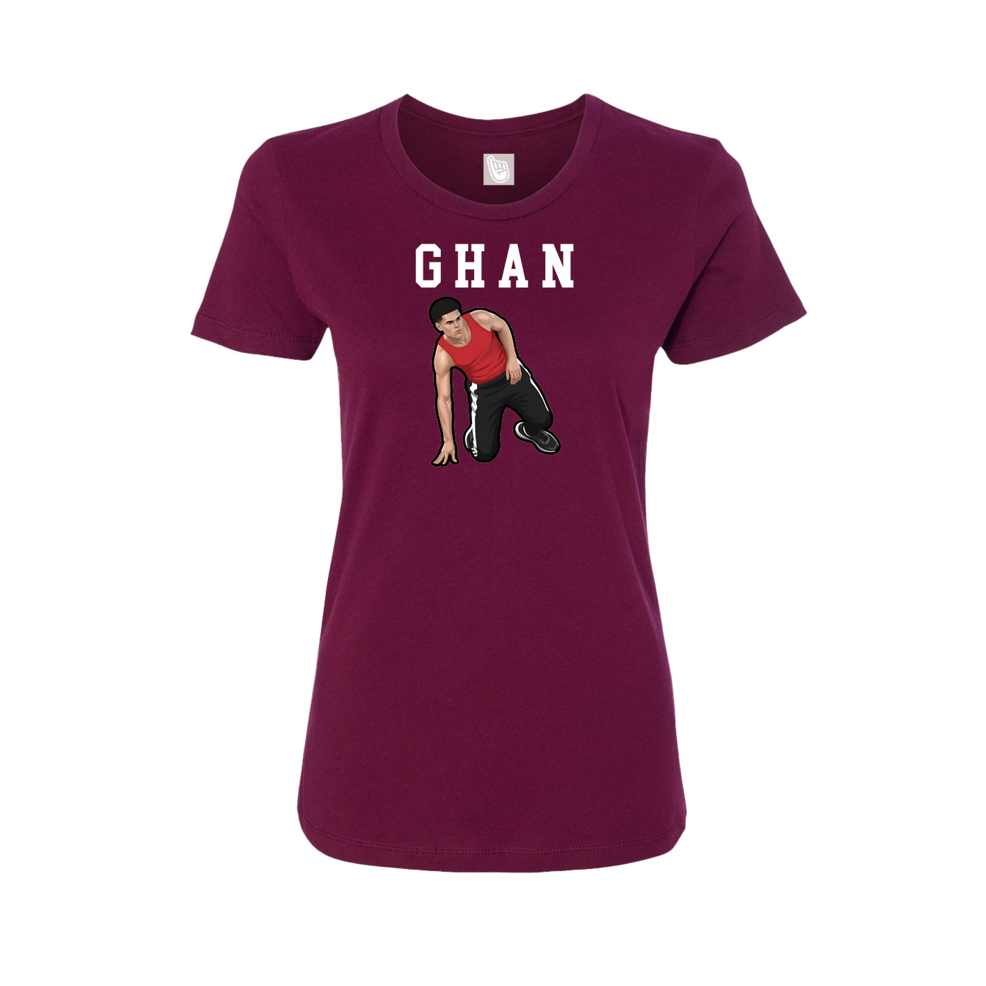 Fitted Women's Tee — Shirsey in Maroon