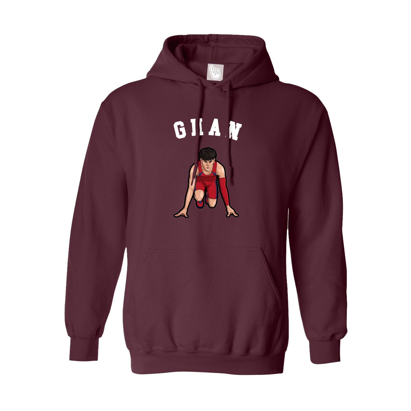 Youth Hoodie — Shirsey Arch in Maroon