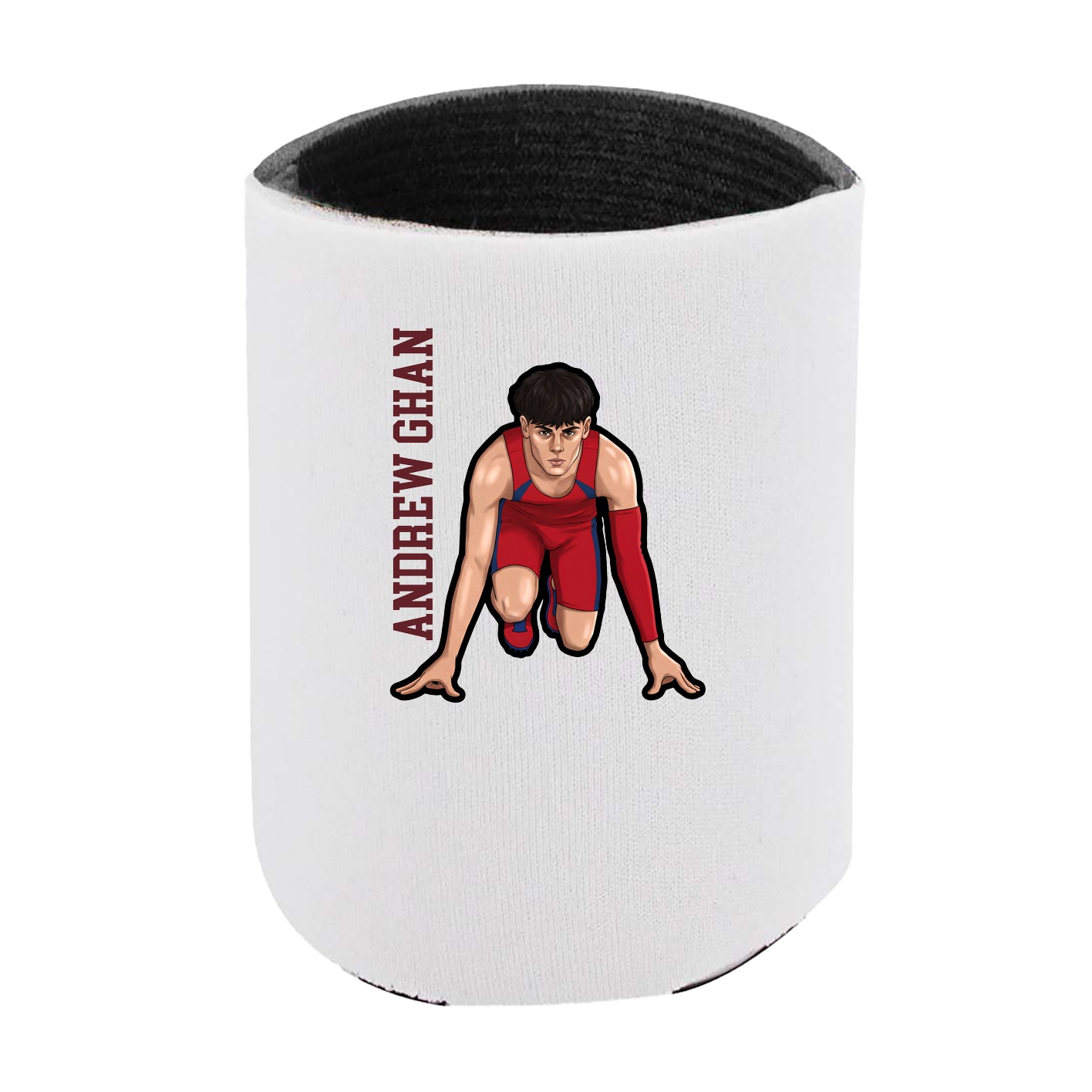 Can Holder — Name Vertical in White