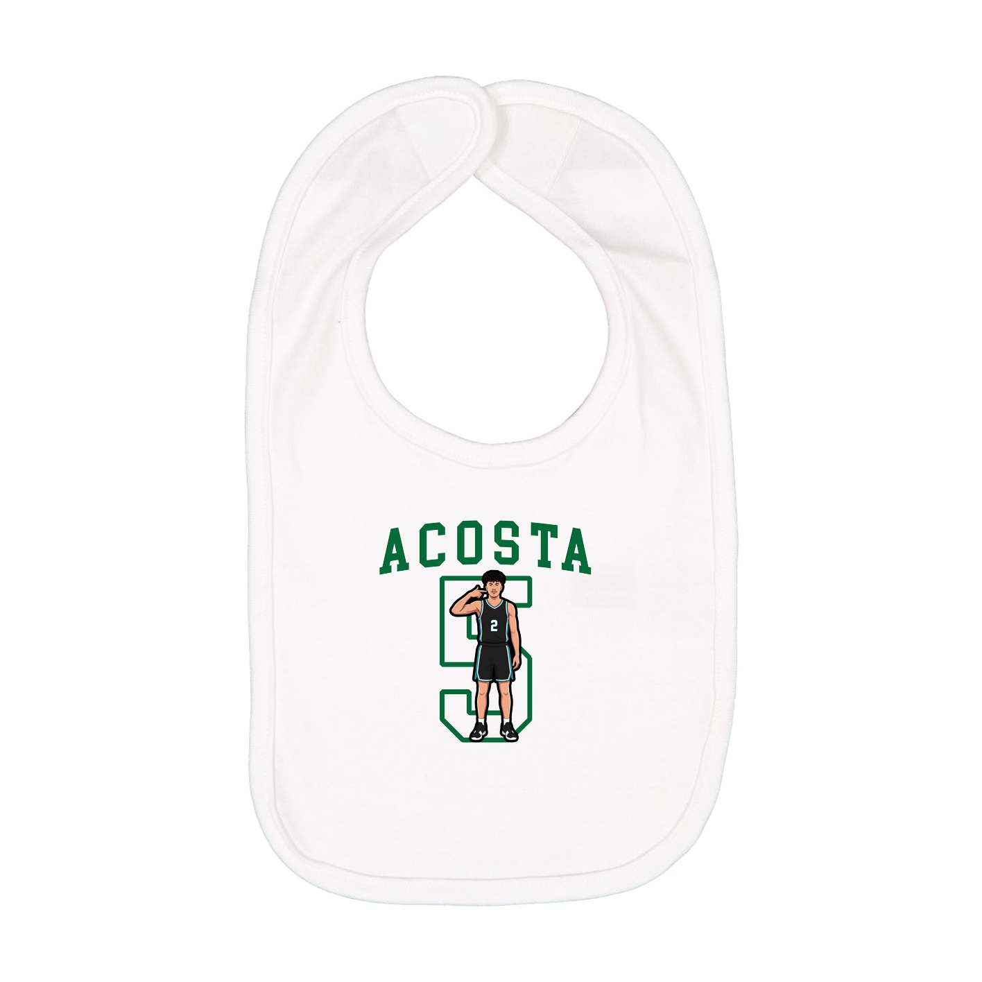 Infant Bib — Shirsey in White