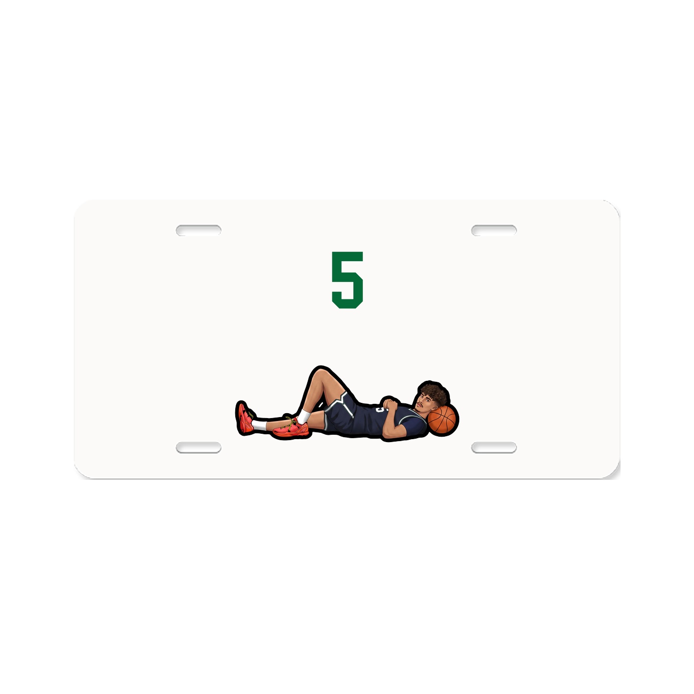 License Plate — Number Top in Classic