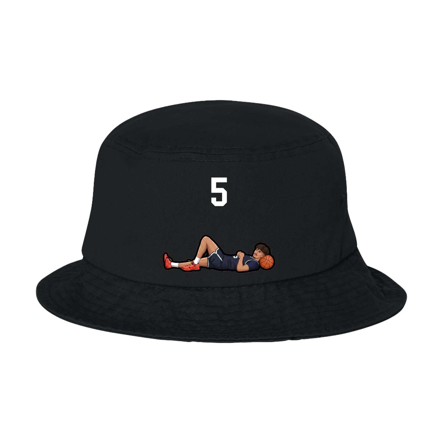 Bucket Cap — Number Top in Black