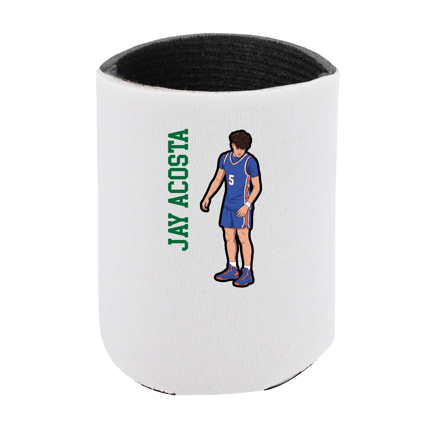 Can Holder — Name Vertical in White