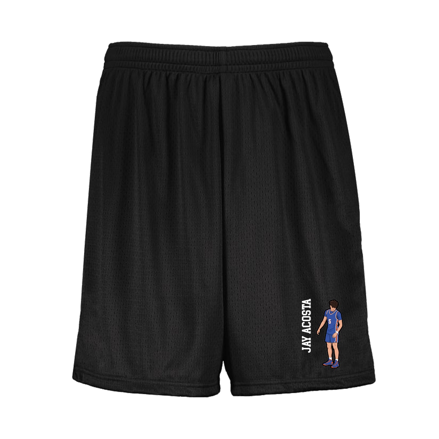 Shorts — Name Vertical in Black