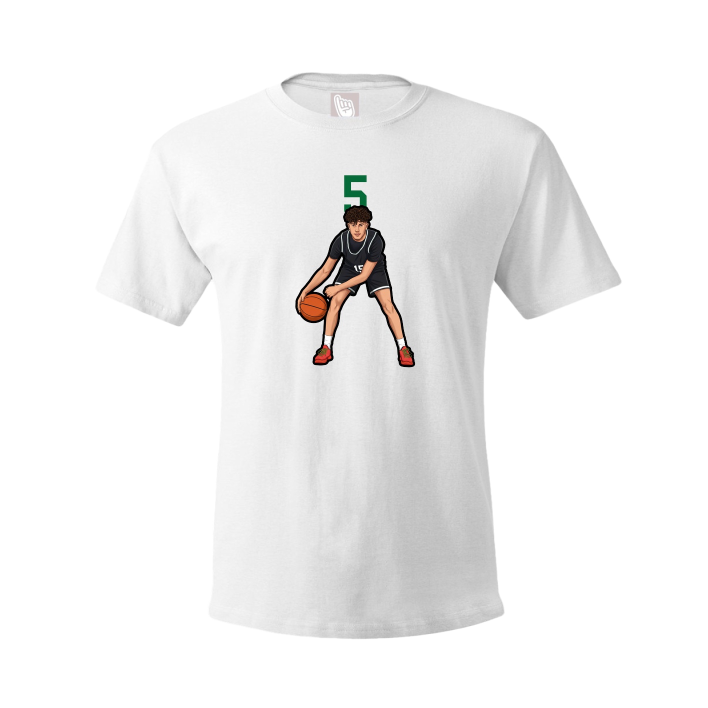 Tee — Number Top in White