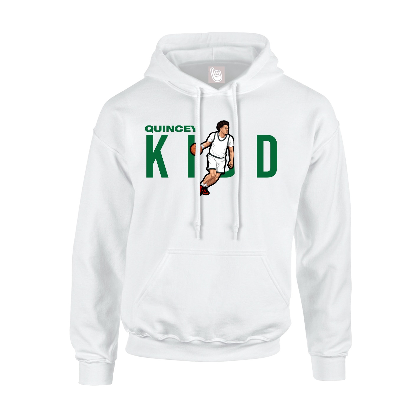 Youth Hoodie — Player Name in White