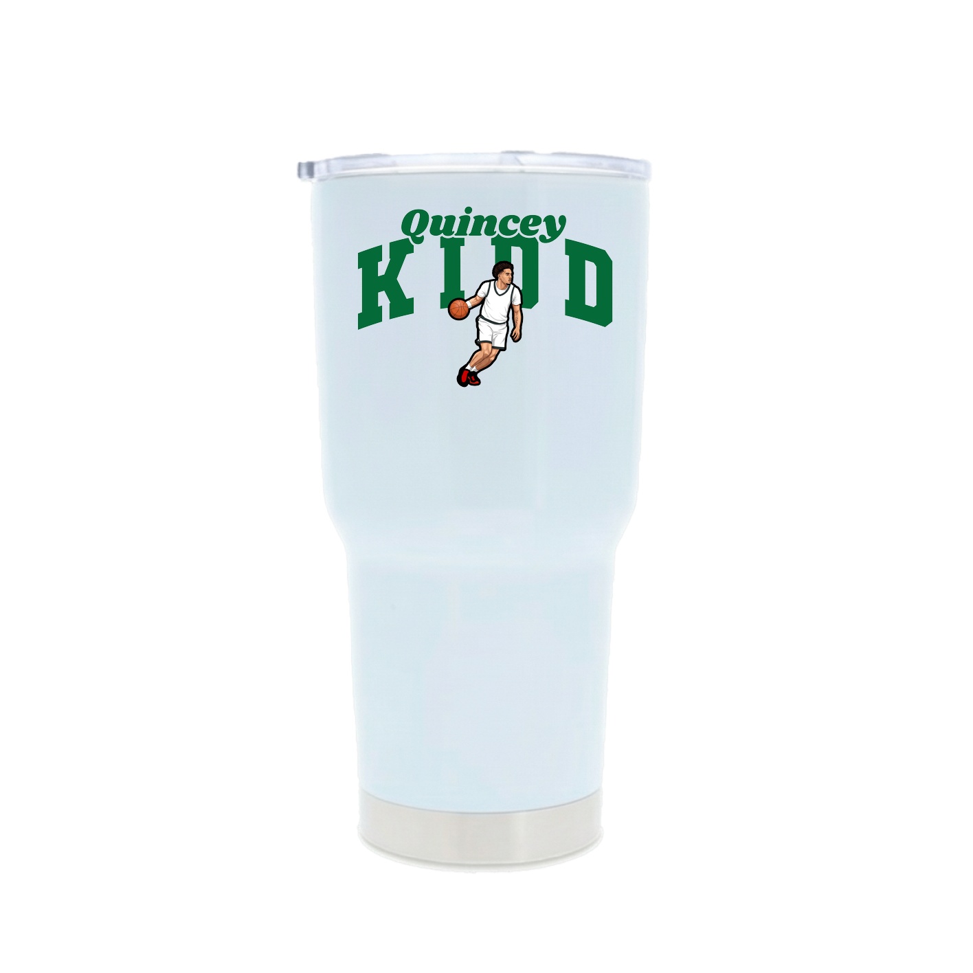 30oz Stainless Steel Tumbler — Signature Arch in White