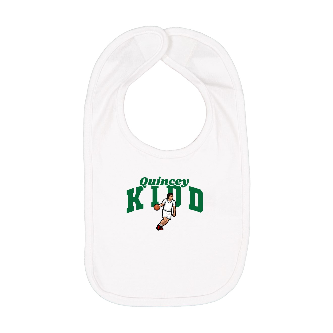 Infant Bib — Signature Arch in White