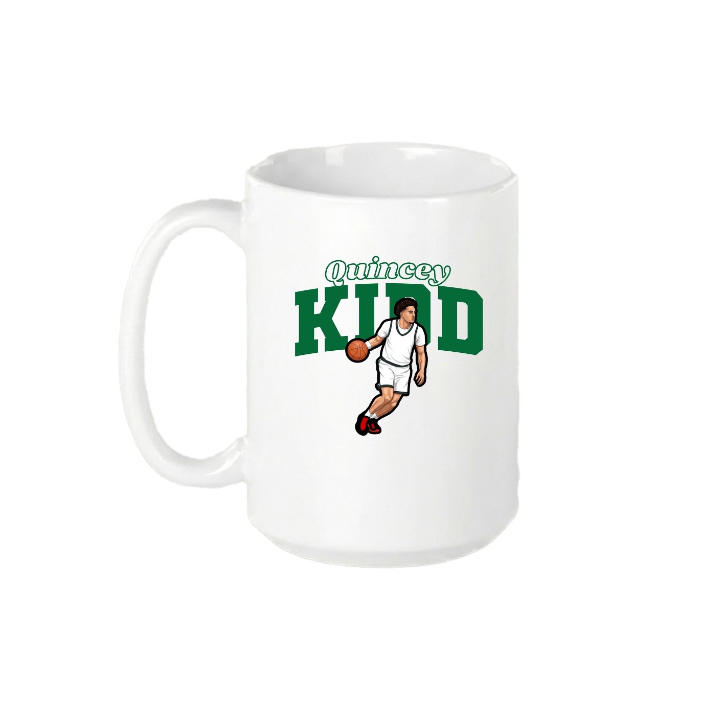 15oz Coffee Mug — Name Arch in White