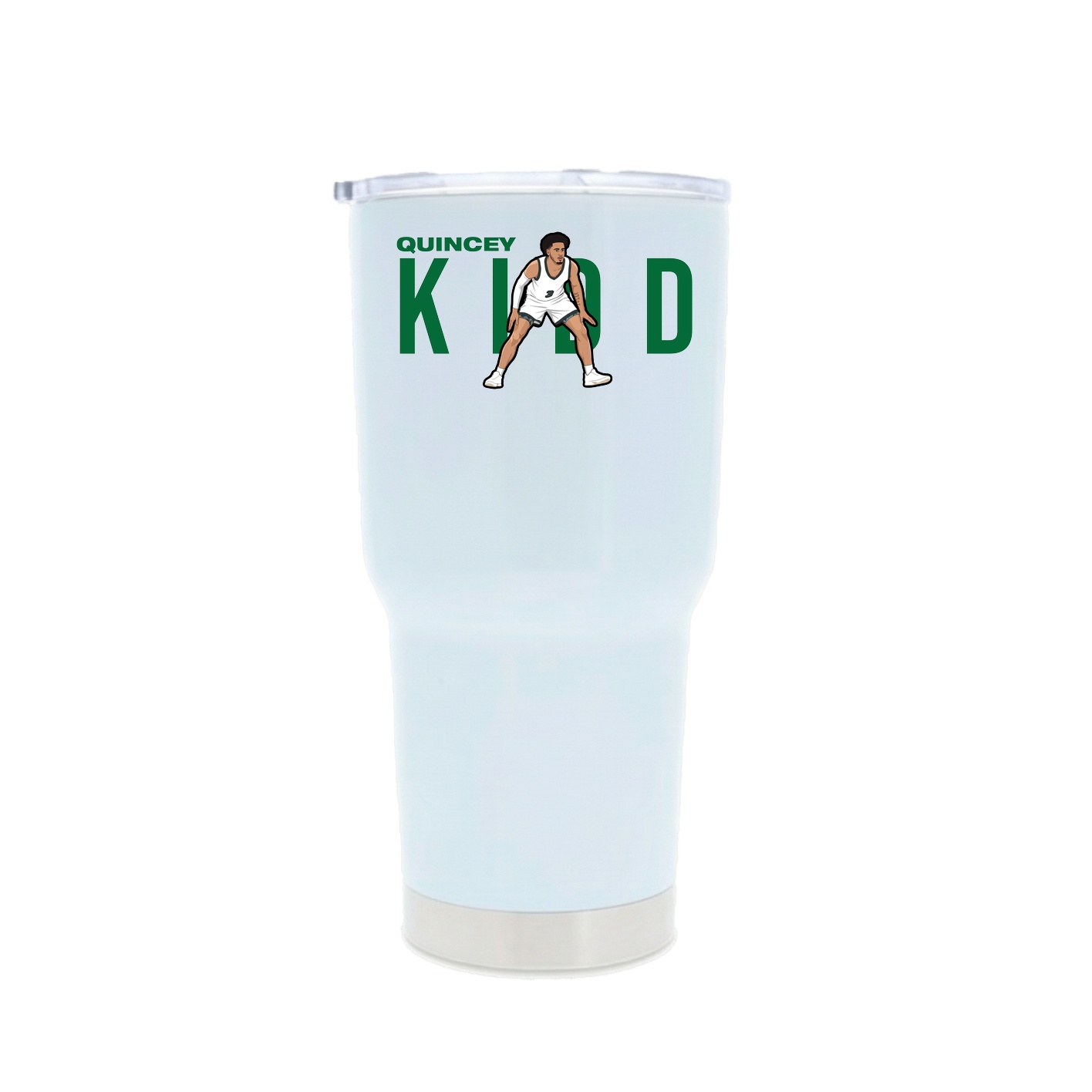 30oz Stainless Steel Tumbler — Player Name in White