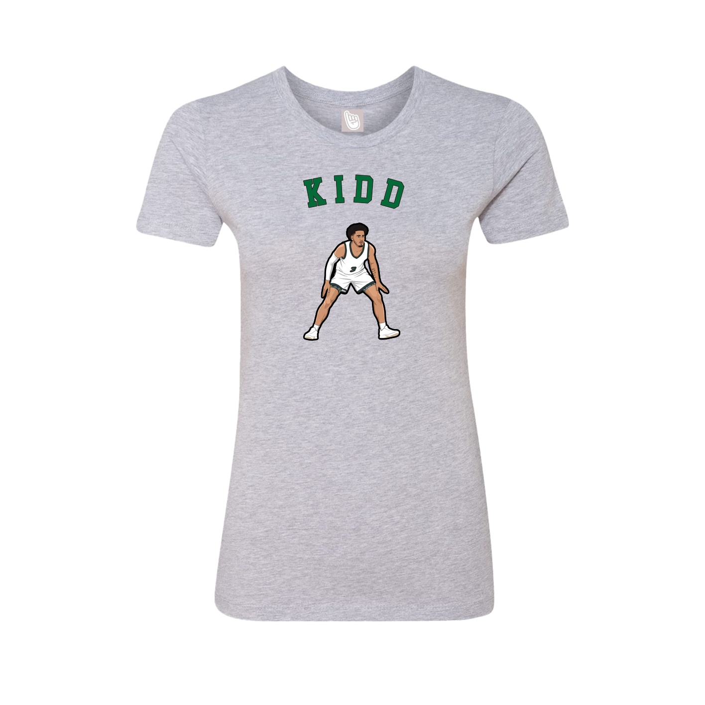 Fitted Women's Tee — Shirsey Arch in Grey