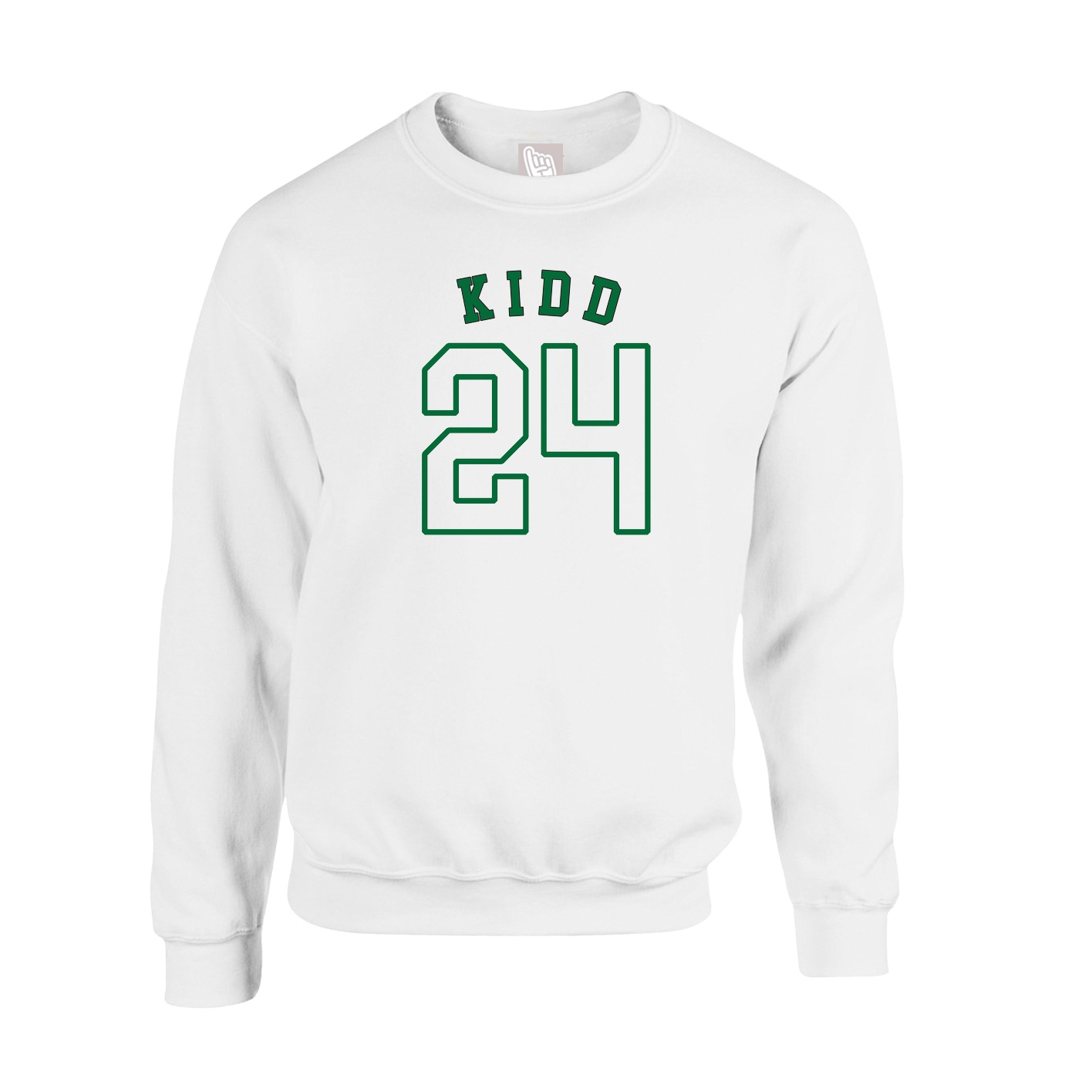 Fleece Crew — Shirsey Arch in White