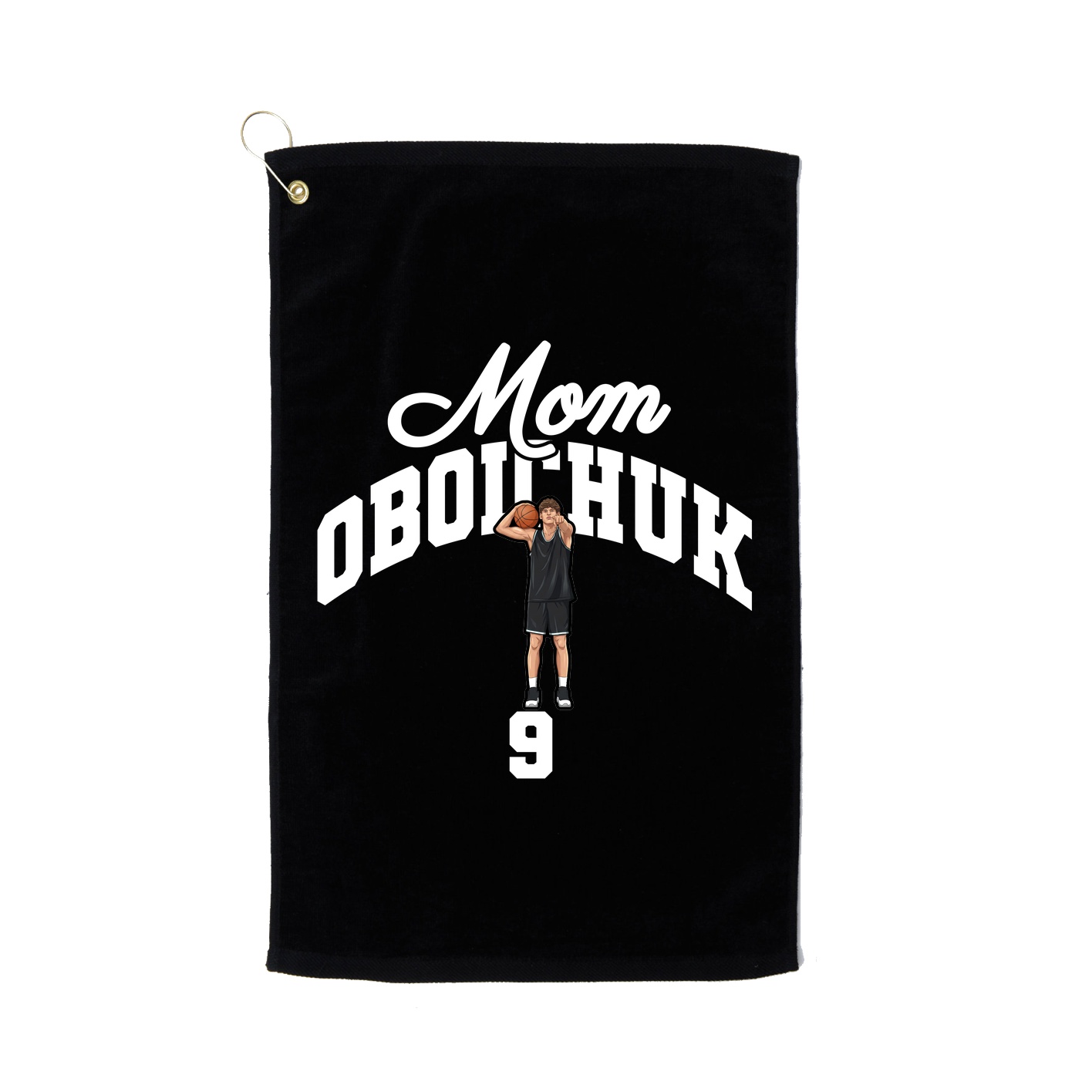 Golf Towel — Mothers Day Arch in Black