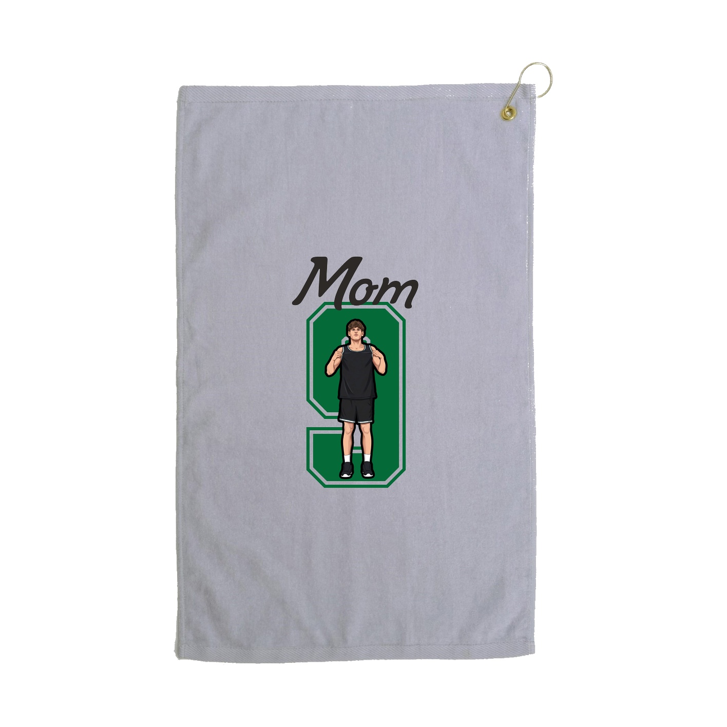 Golf Towel — Mothers Day Shirsey in Grey