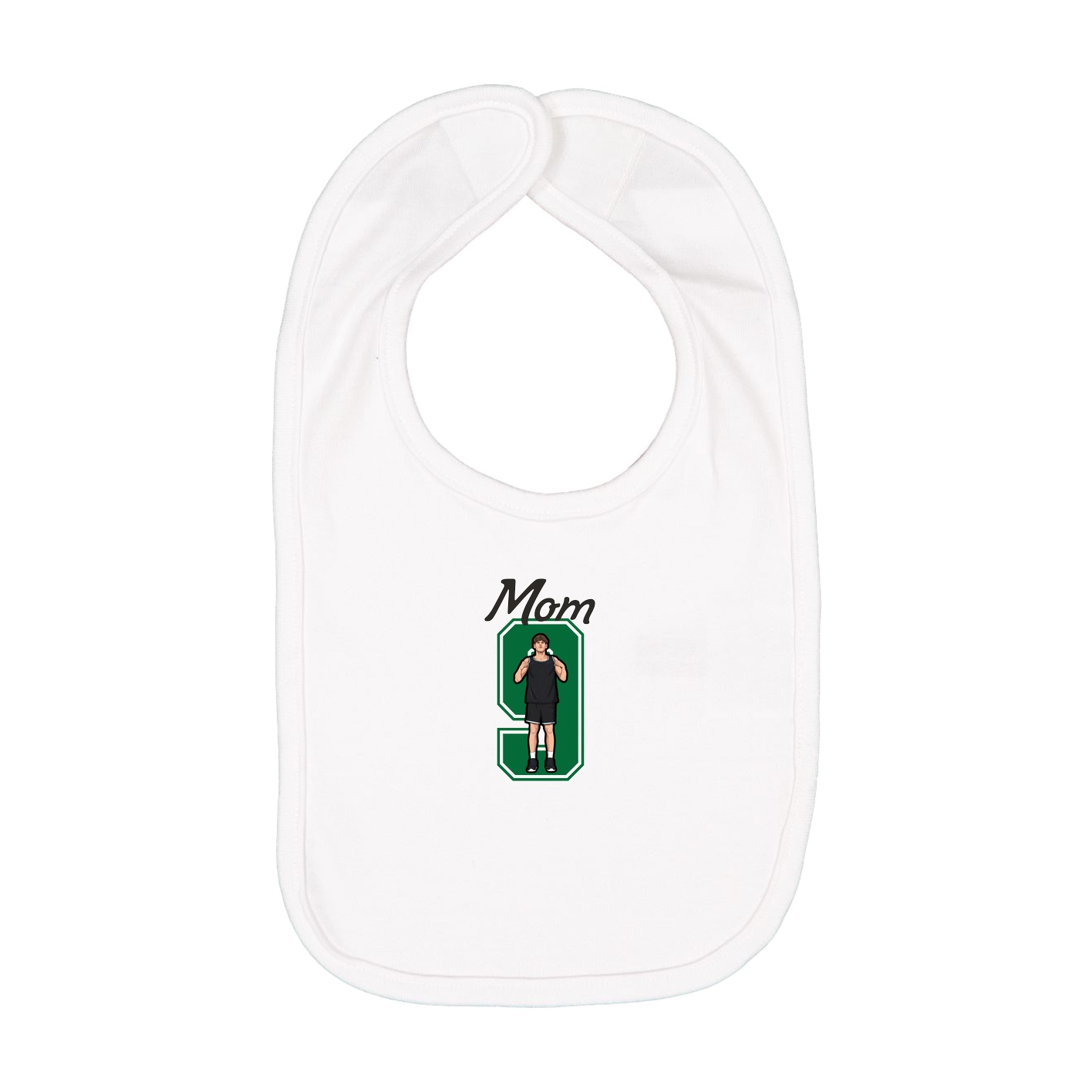 Infant Bib — Mothers Day Shirsey in White