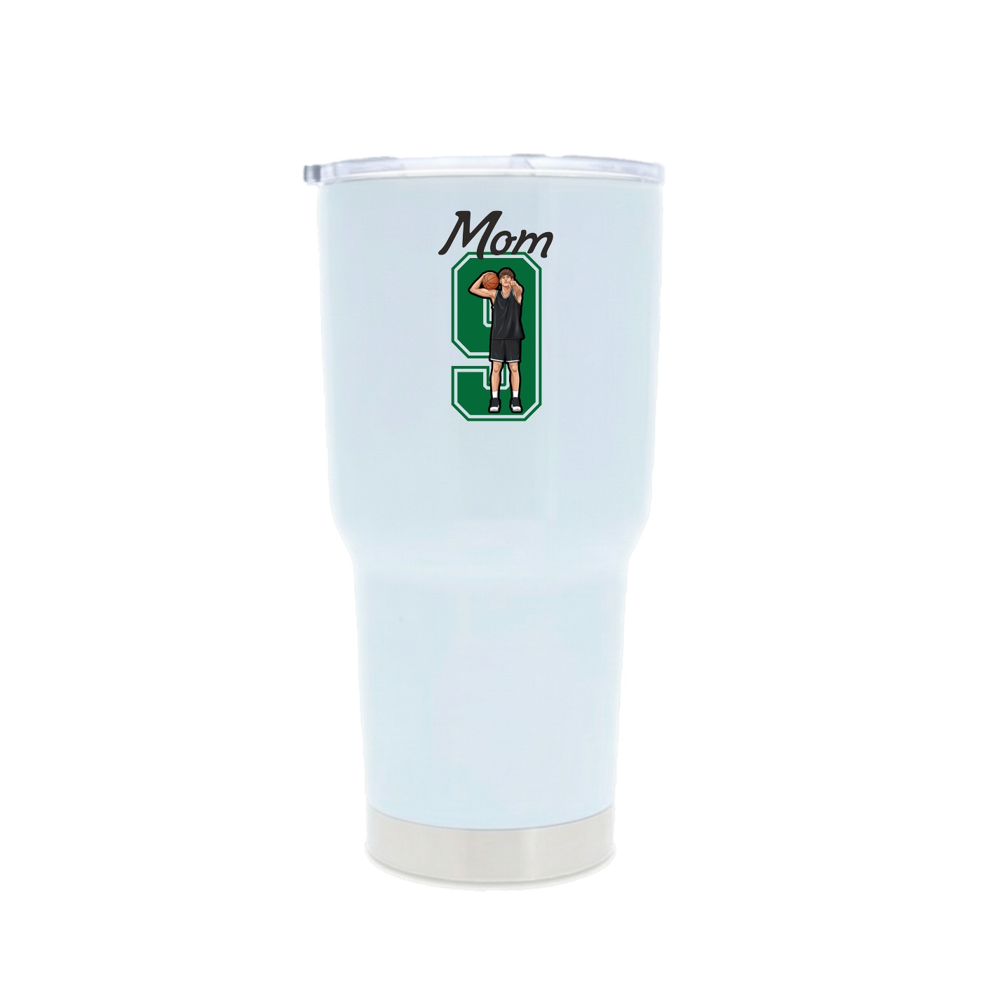 30oz Stainless Steel Tumbler — Mothers Day Shirsey in White