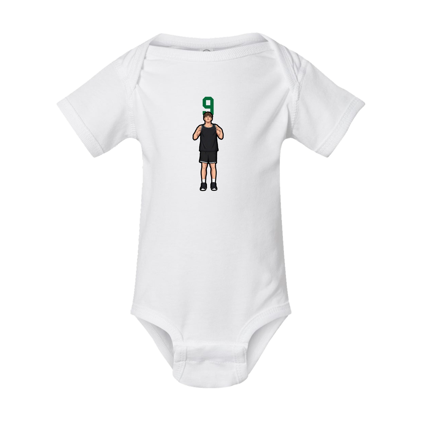 Baby Onesie — Number Top in White