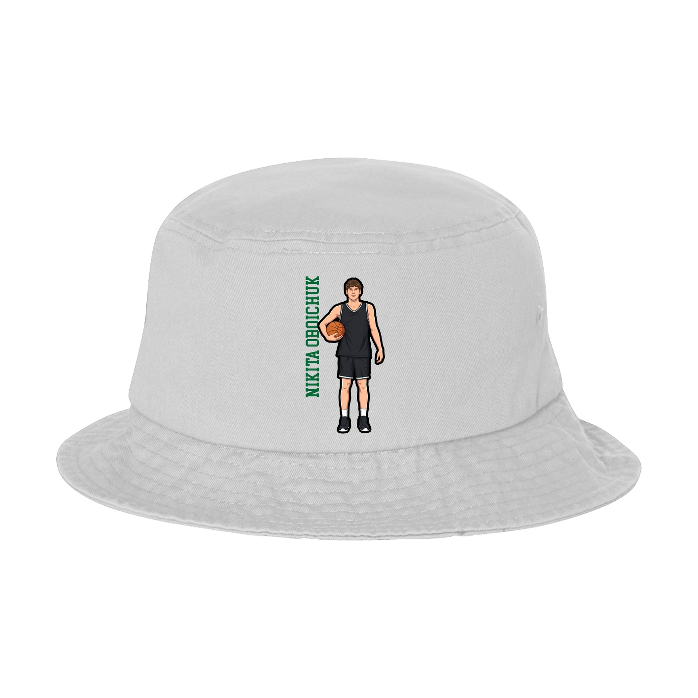 Bucket Cap — Name Vertical in White