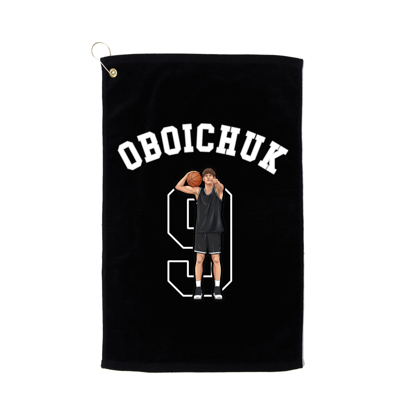 Golf Towel — Shirsey Arch in Black