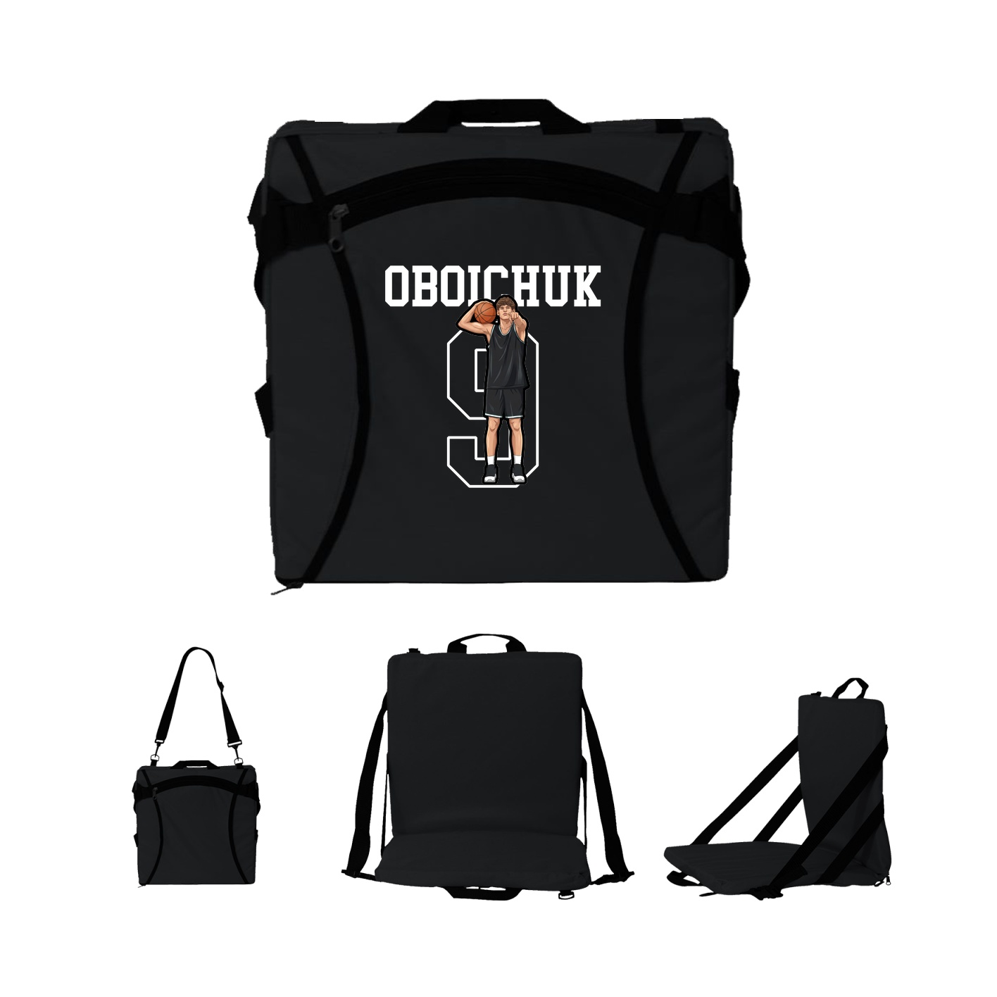 Folding Stadium Seat — Shirsey in Black