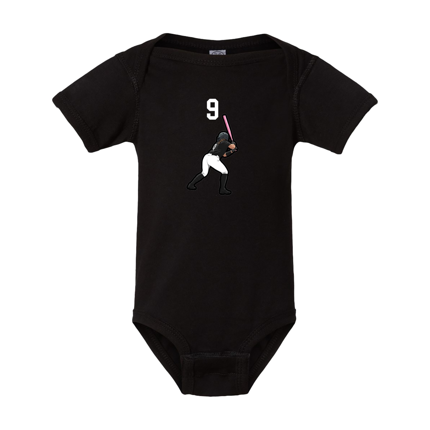 Baby Onesie — Number Top in Black