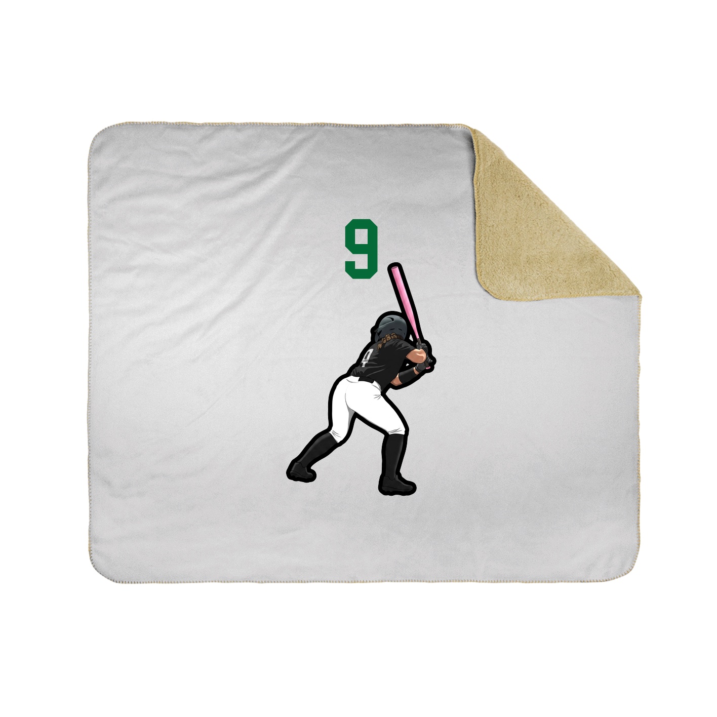 Throw Blanket — Number Top in White
