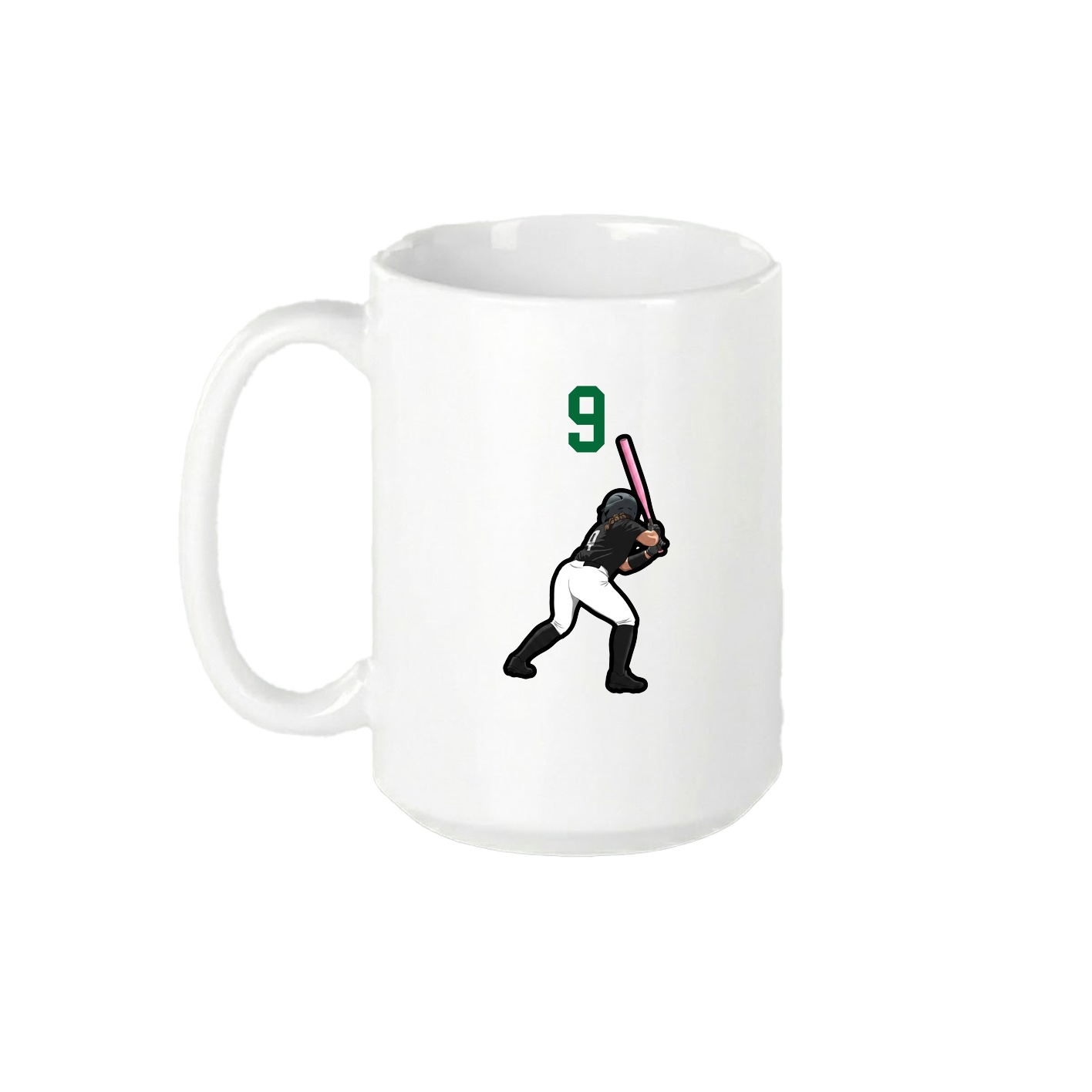 15oz Coffee Mug — Number Top in White
