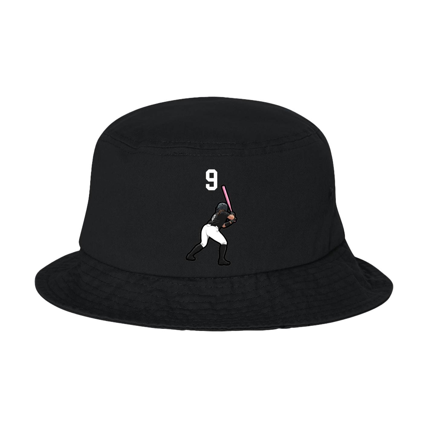 Bucket Cap — Number Top in Black