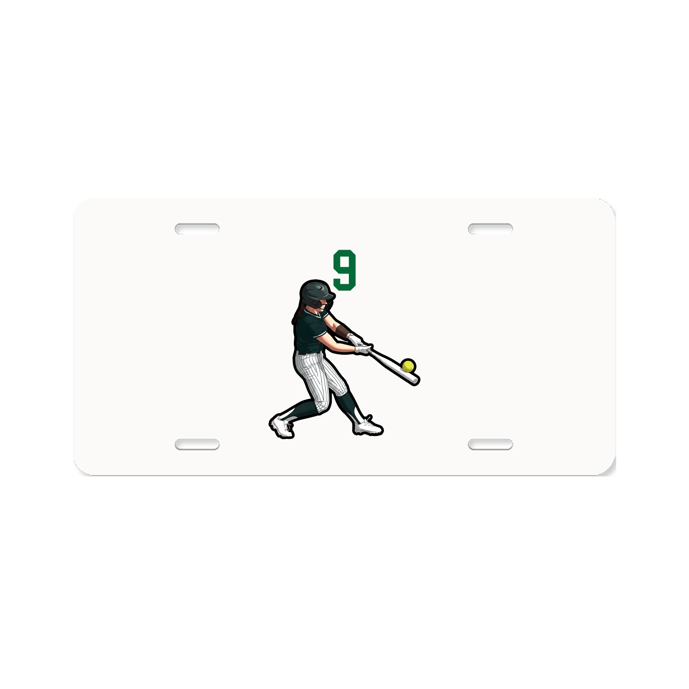 License Plate — Number Top in Classic