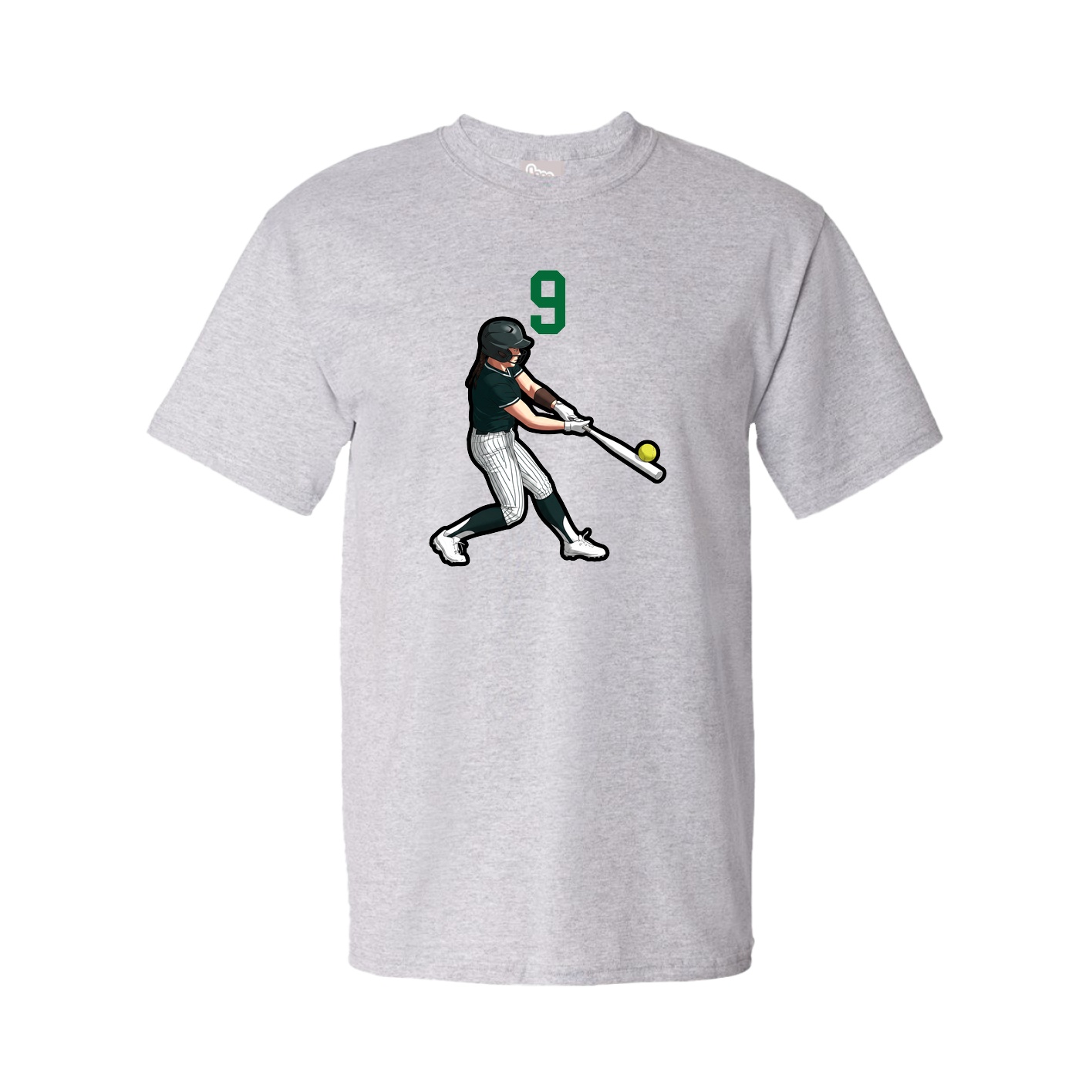 Youth Tee — Number Top in Grey