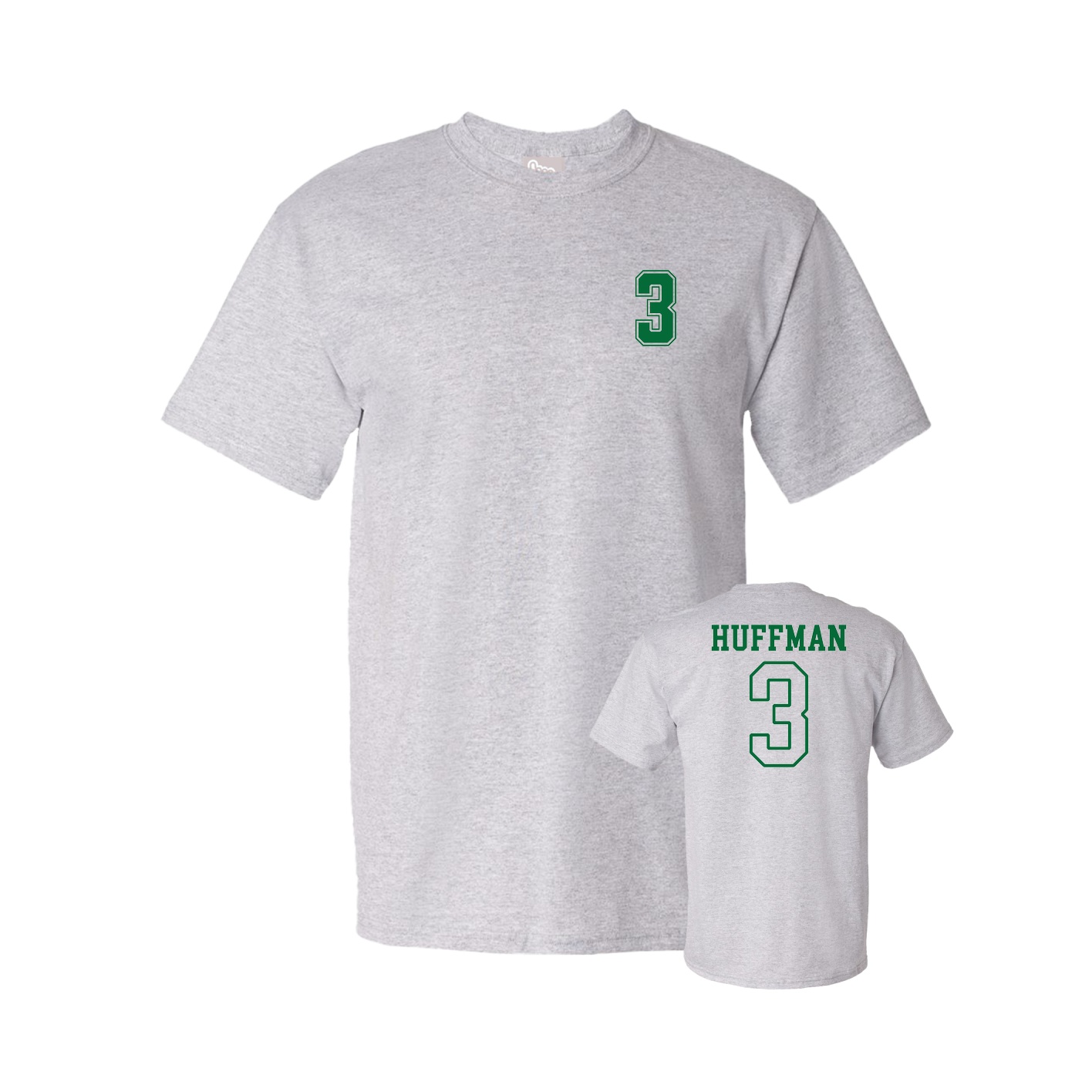 Youth Tee — Chest Back in Grey