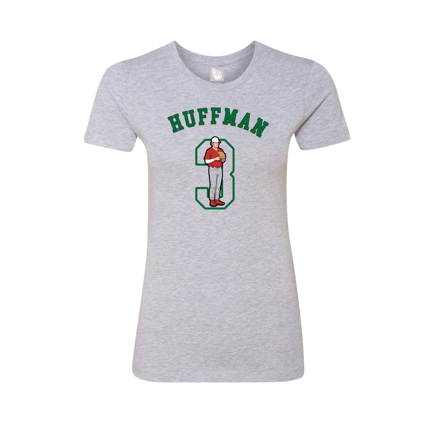 Fitted Women's Tee — Shirsey Arch in Grey