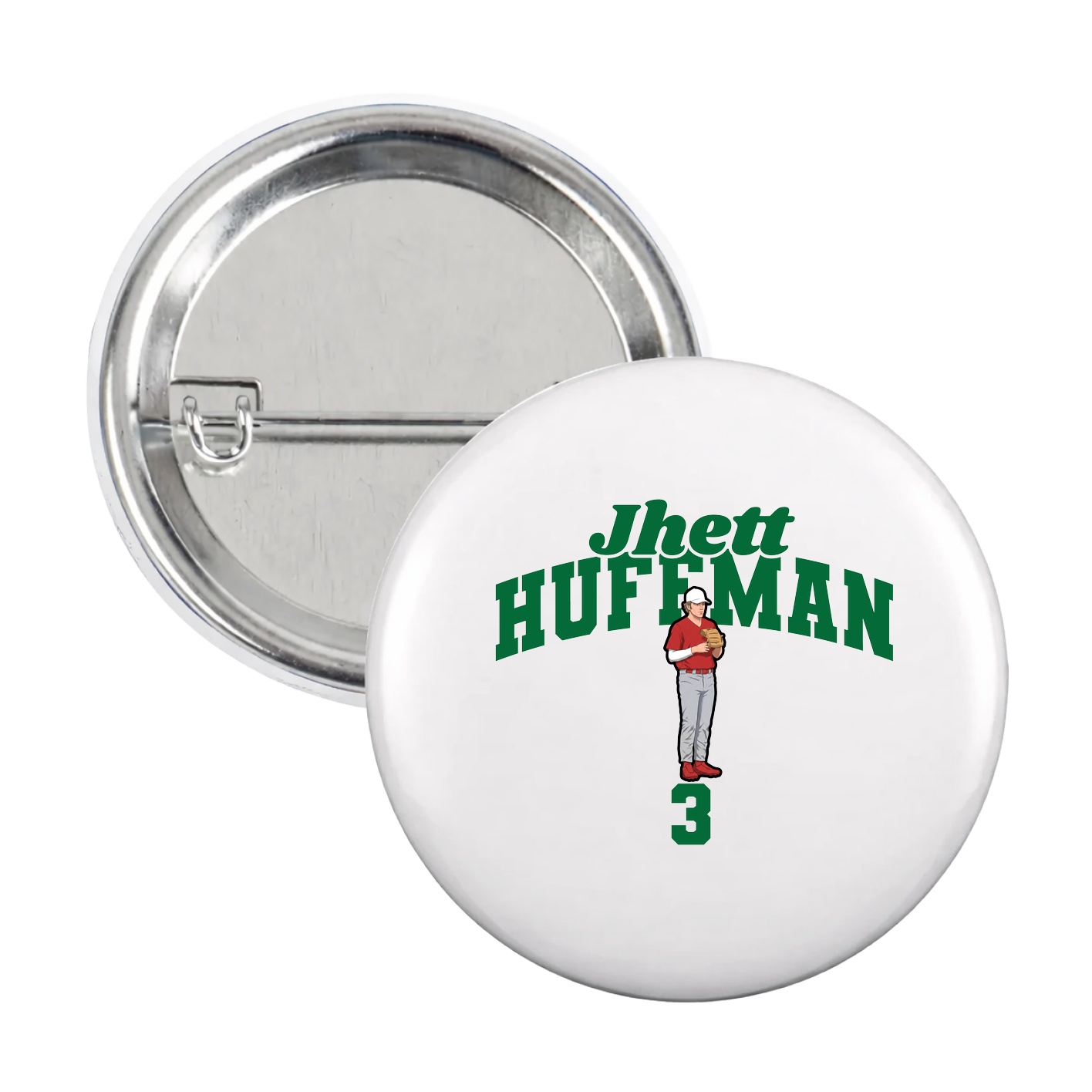 Game Day Button — Signature Arch in White