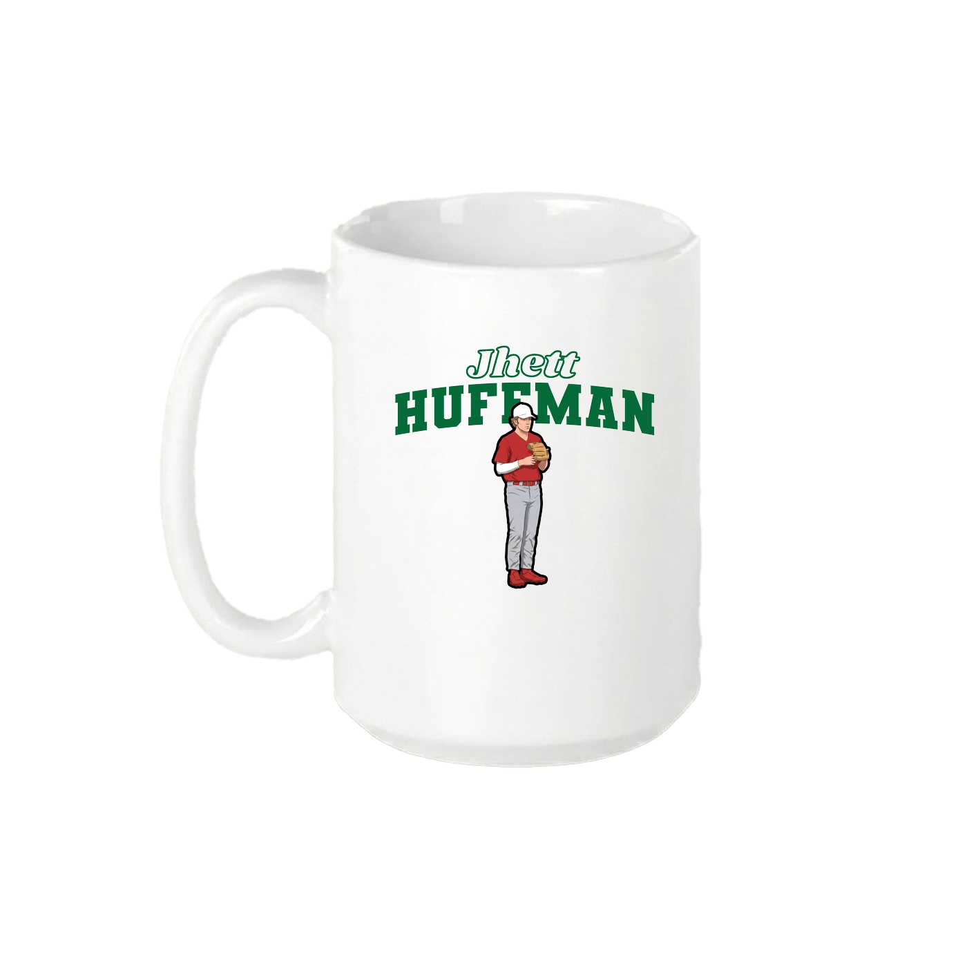 15oz Coffee Mug — Name Arch in White